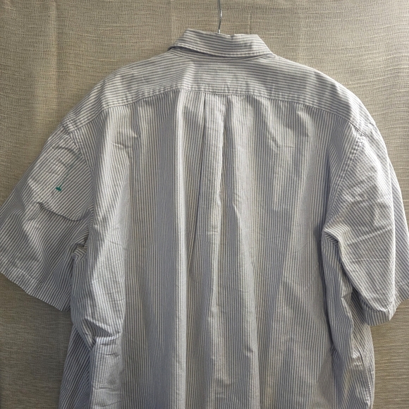 Ralph Lauren Blake Blue and White Striped Cotton button Shirt XXL - Picture 4 of 8